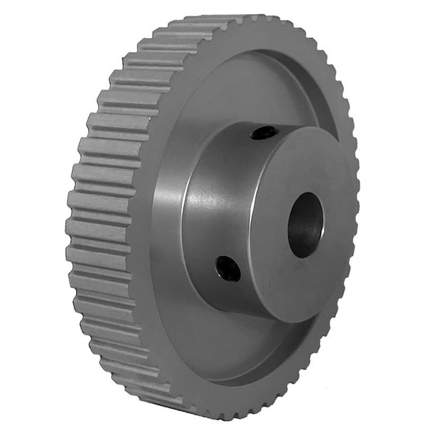 50XL037-6WA6, Timing Pulley, Aluminum, Clear Anodized,